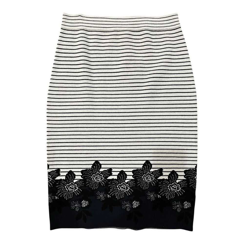 NWT- Gorgeous A.L.C Black and White Striped Skirt